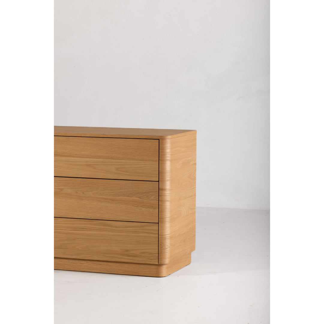 American Home Furniture | Moe's Home Collection - Round Off Dresser Oak