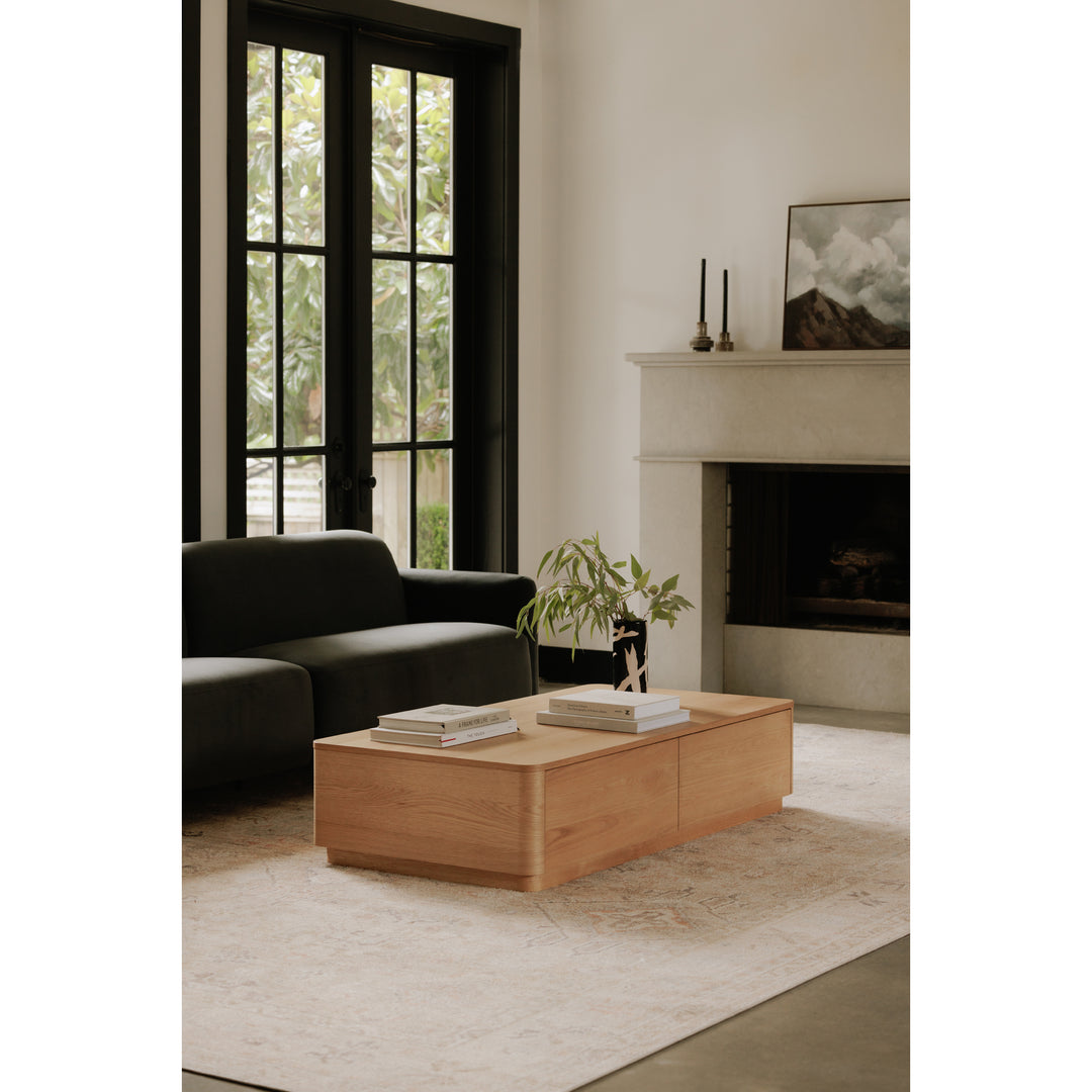 American Home Furniture | Moe's Home Collection - Round Off Coffee Table Oak