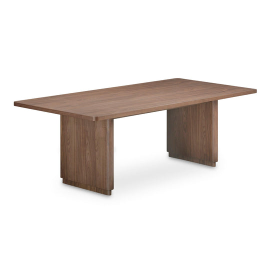 Moe's Home Collection - Round Off Dining Table Small Walnut - YR-1009-03-0 | American Home Furniture
