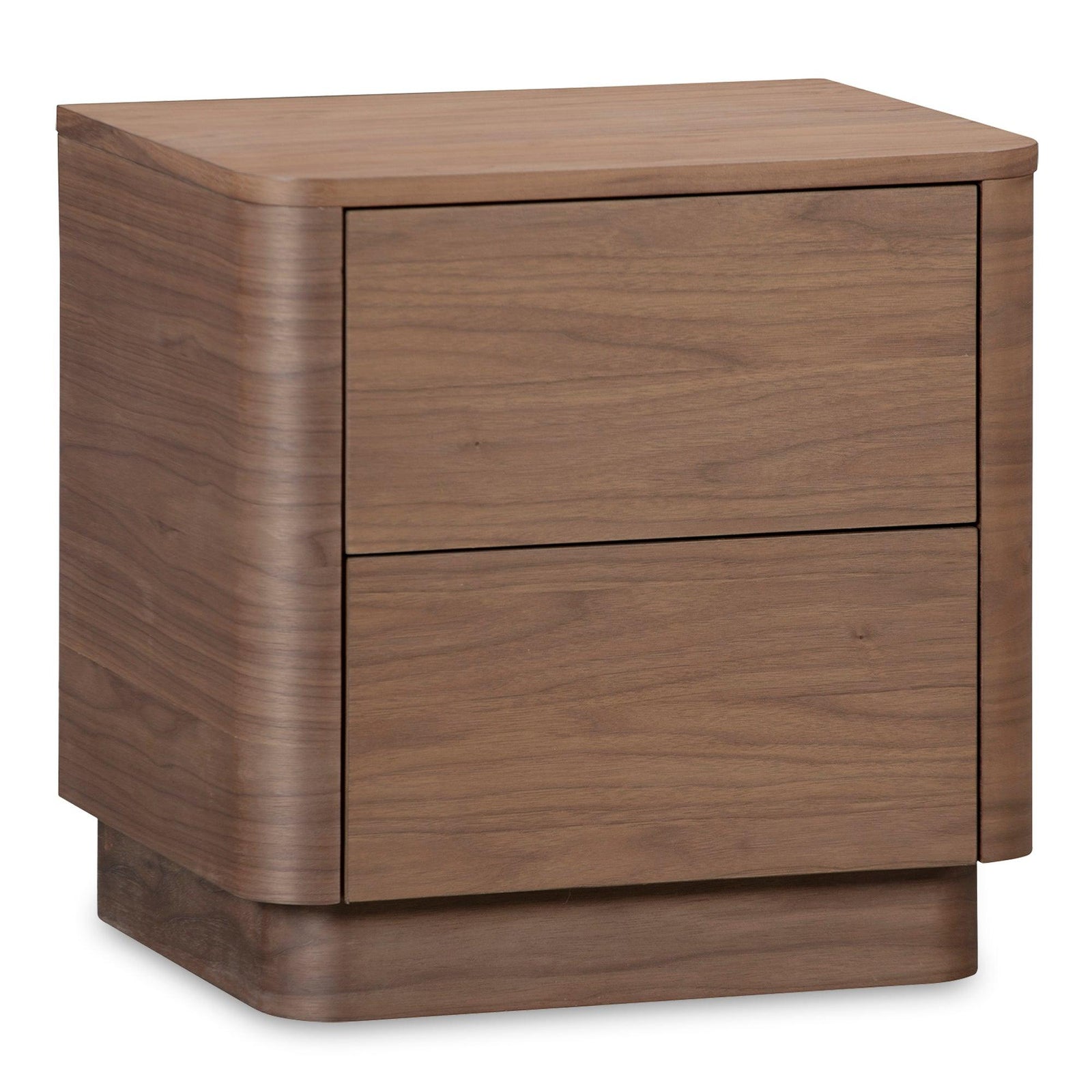 Moe's Home Collection - Round Off Tall Nightstand Walnut - YR-1013-03 | American Home Furniture