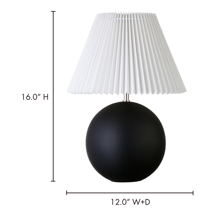 American Home Furniture | Moe's Home Collection - Tuve Table Lamp Black