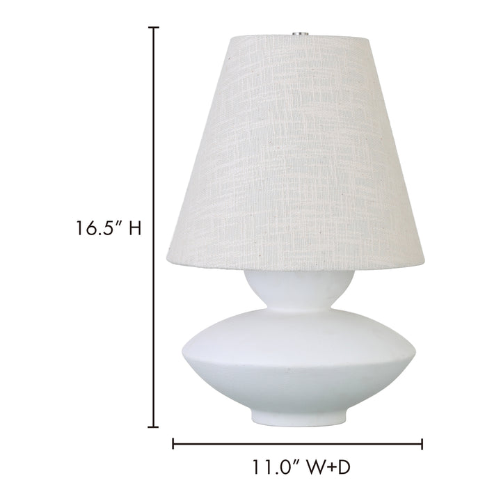 American Home Furniture | Moe's Home Collection - Dell Table Lamp Pearled White