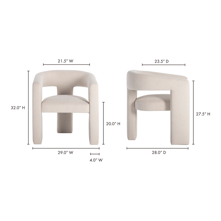 American Home Furniture | Moe's Home Collection - Elo Chair Studio Canvas