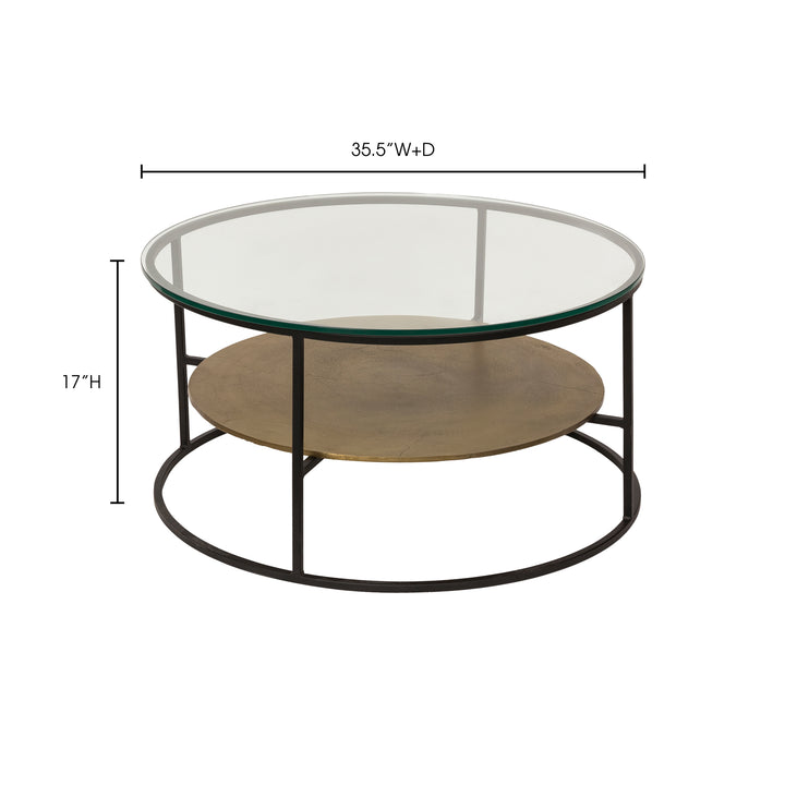 American Home Furniture | Moe's Home Collection - Callie Coffee Table Antique Brass
