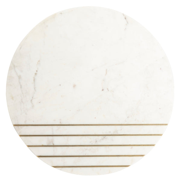 White Marble / Brass