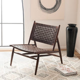 SOLEIL LEATHER WOVEN ACCENT CHAIR - AmericanHomeFurniture