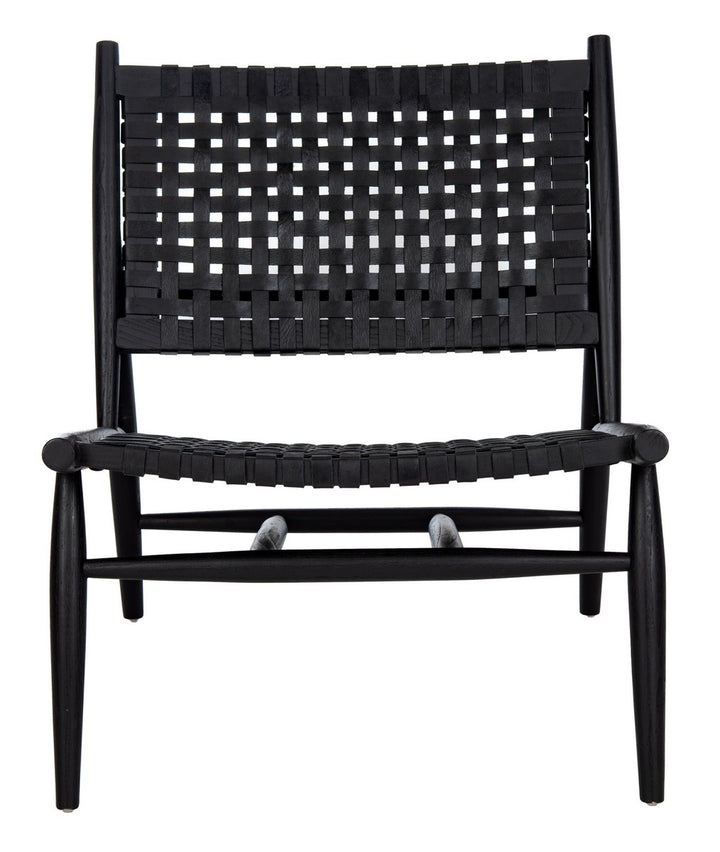 SOLEIL LEATHER WOVEN ACCENT CHAIR - Safavieh - AmericanHomeFurniture
