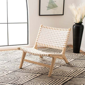 LUNA LEATHER WOVEN ACCENT CHAIR - AmericanHomeFurniture