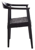 JUNEAU LEATHER WOVEN ACCENT CHAIR - AmericanHomeFurniture