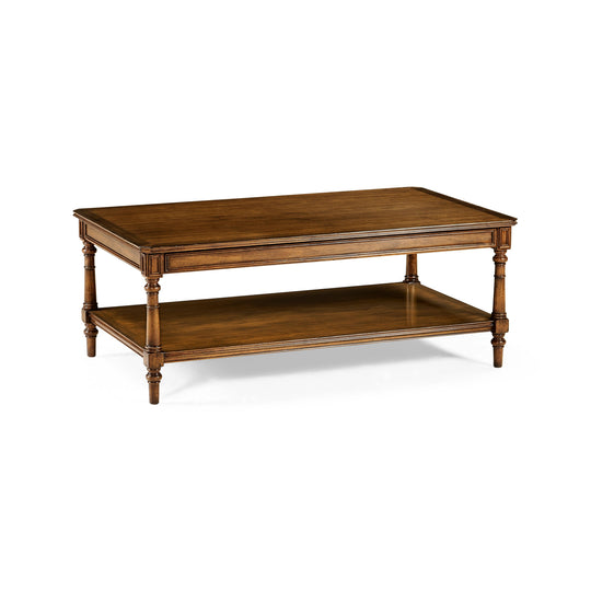 Jonathan Charles Casual Accents Victorian Style Walnut Cocktail Table COFFEE TABLES