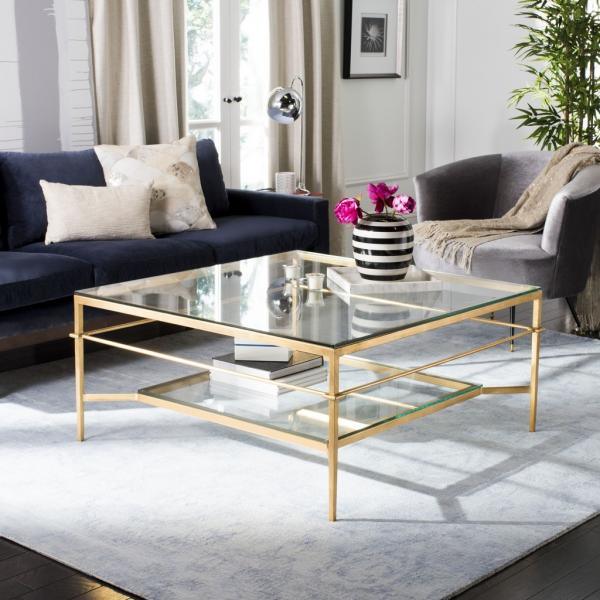 Safavieh Couture Mieka Glass Cocktail Table COFFEE TABLES