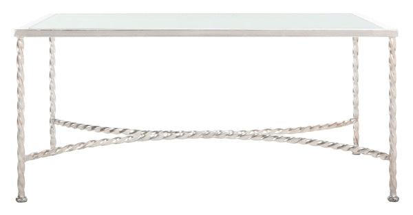 Matilda Gold Leaf Glass Coffee Table