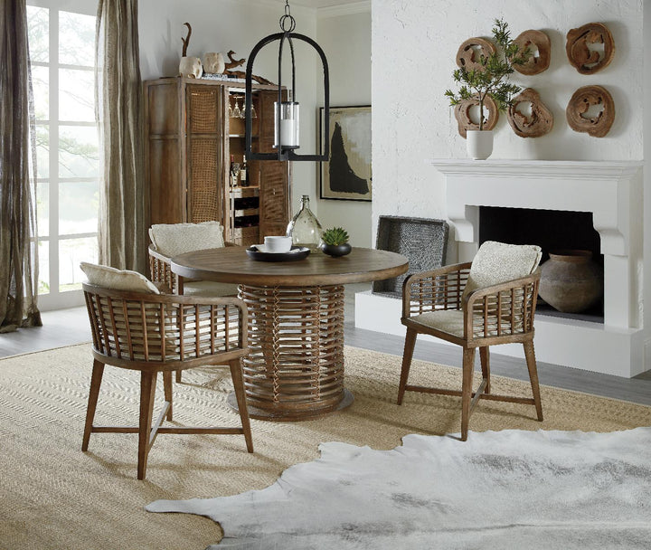 American Home Furniture | Hooker Furniture - Sundance 48in Rattan Round Dining Table
