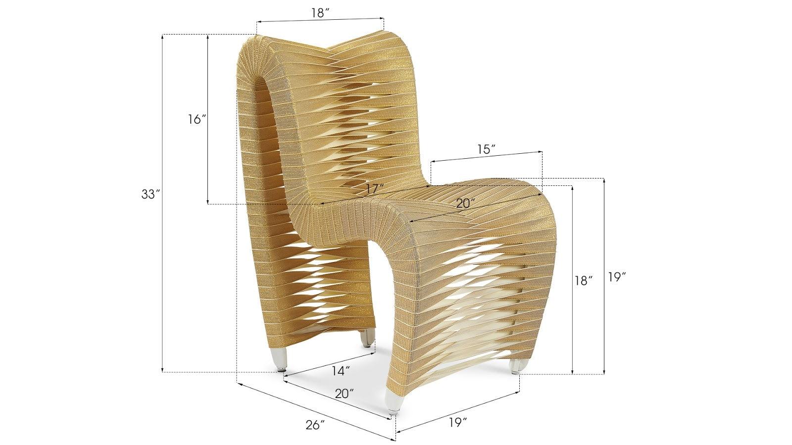 Seat Belt Dining Chair - Thumbnail 5