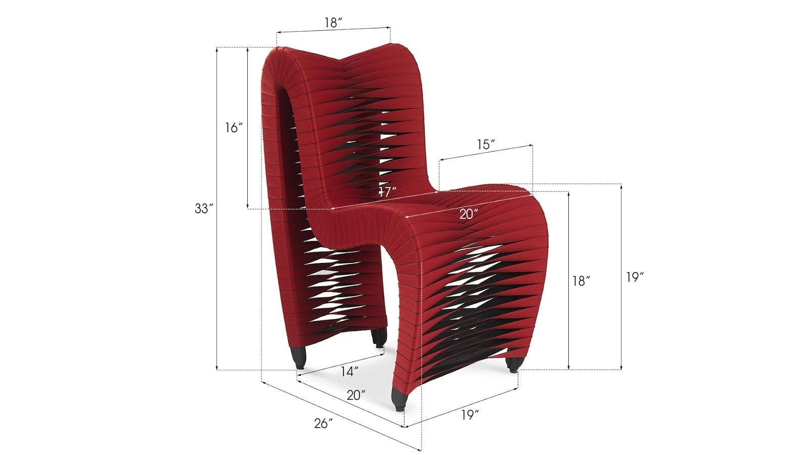 Phillips Collection Seat Belt Dining Chair - Thumbnail 4