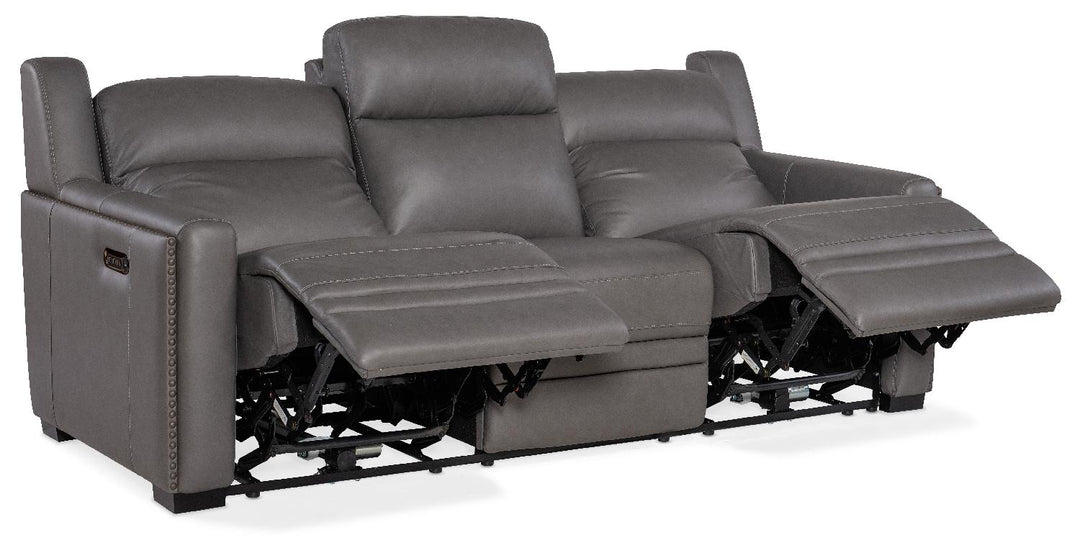 American Home Furniture | Hooker Furniture - McKinley Power Sofa with Power Headrest & Lumbar