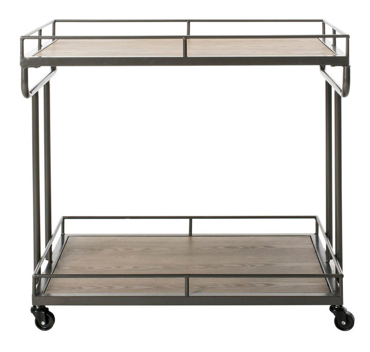 DAWSON 2 TIER RECTANGLE BAR CART - Safavieh - AmericanHomeFurniture