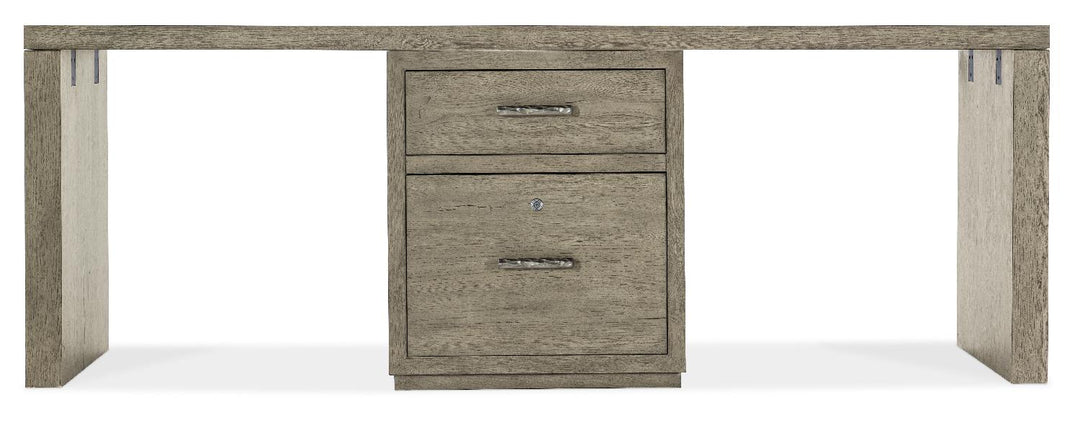 American Home Furniture | Hooker Furniture - Linville Falls 84" Desk with One Centered File