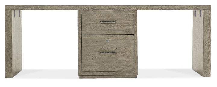 American Home Furniture | Hooker Furniture - Linville Falls 84" Desk with One Centered File