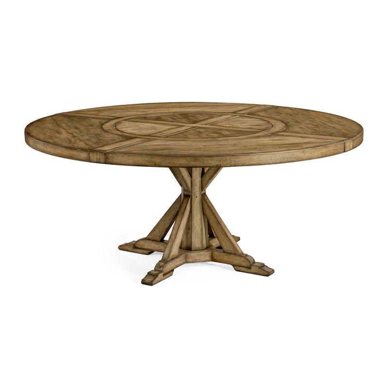 Jonathan Charles Casually Country Round 72" Solid Wood Dining Table DINING TABLES