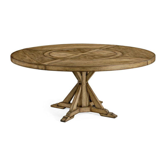 Jonathan Charles Casually Country Round 72" Solid Wood Dining Table DINING TABLES