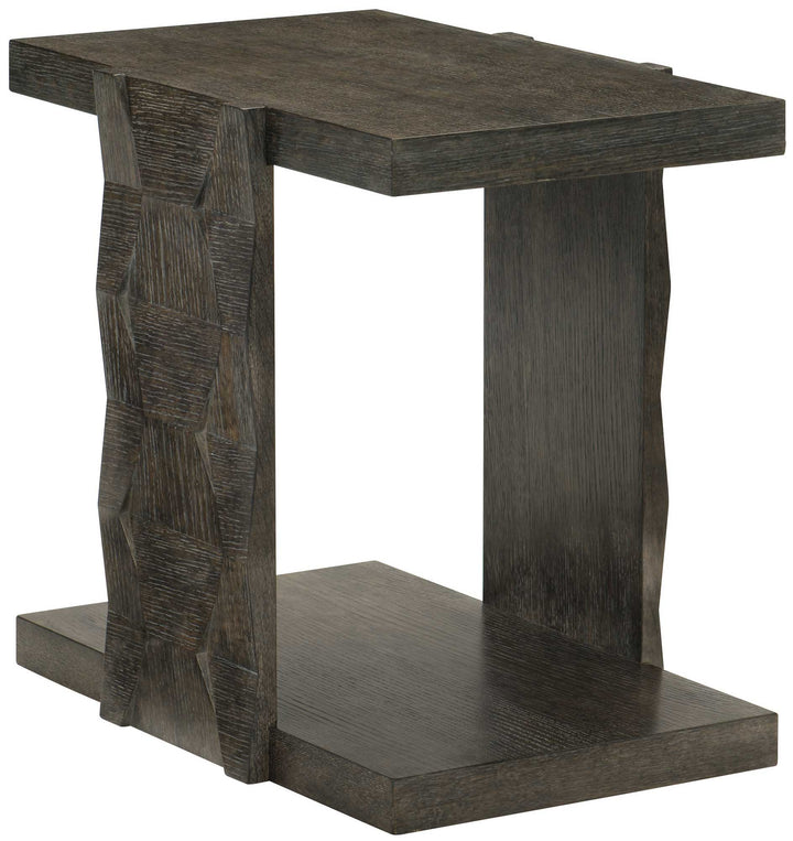 LINEA SIDE TABLE BROWN RECTANGLE