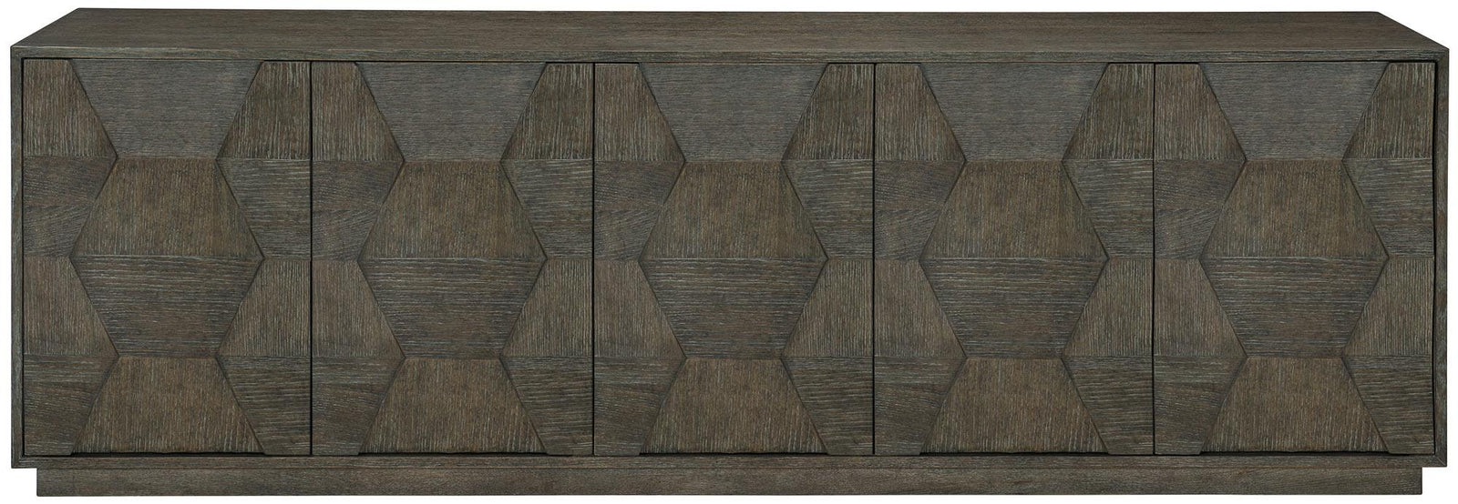 Bernhardt - Linea Entertainment Credenza Brown - 384870B | American Home Furniture