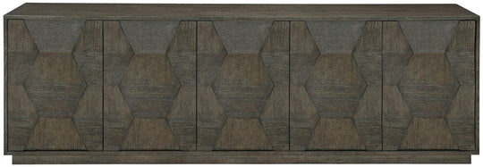 Bernhardt - Linea Entertainment Credenza Brown - 384870B | American Home Furniture