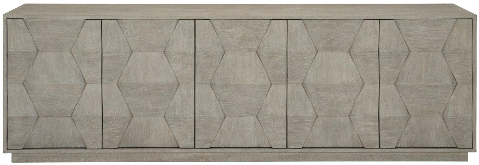 Bernhardt - Linea Entertainment Credenza Gray - 384870G | American Home Furniture
