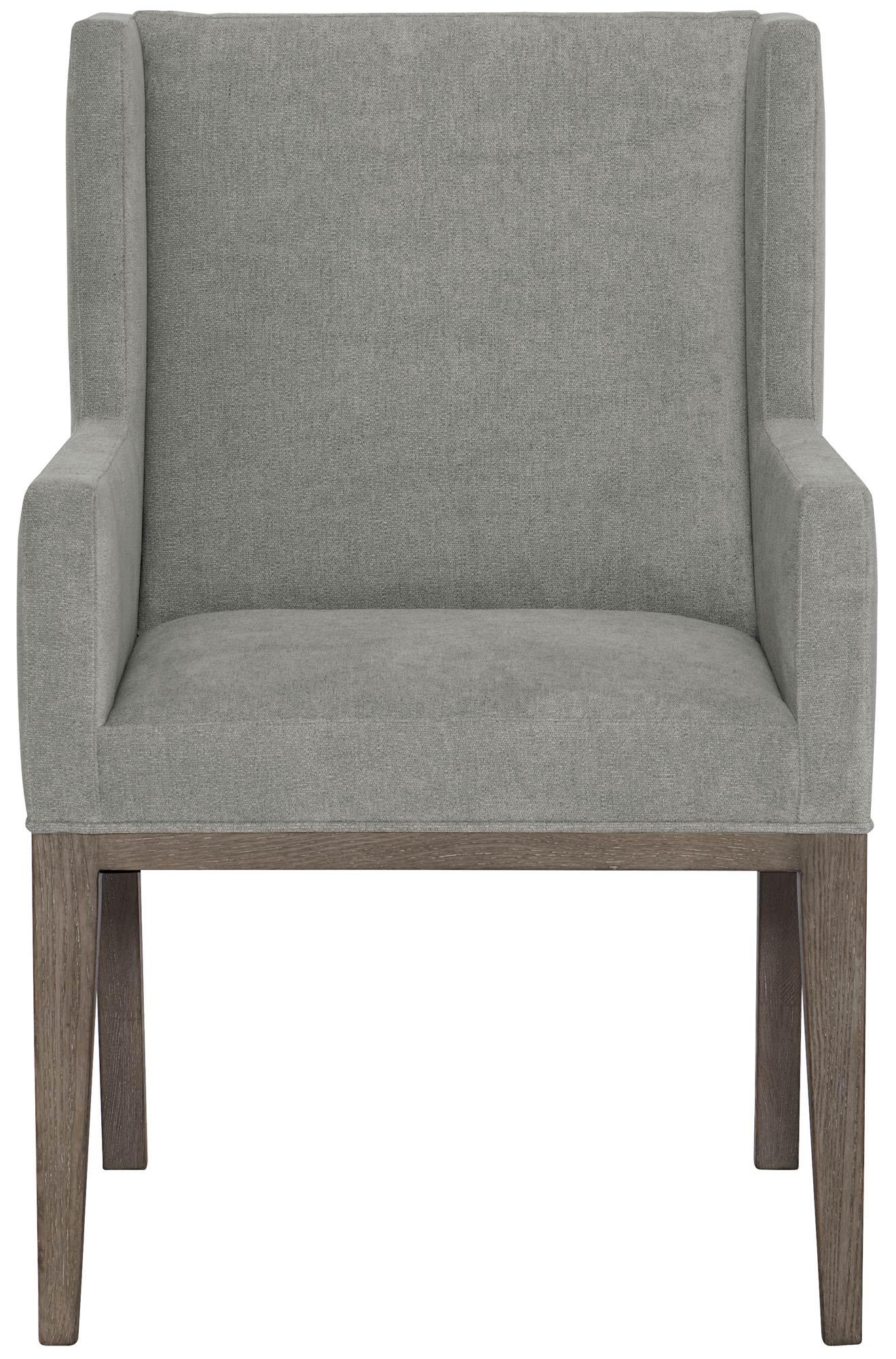 Bernhardt - Linea Arm Chair Gray 25" - Set of 2 - 384548B | American Home Furniture