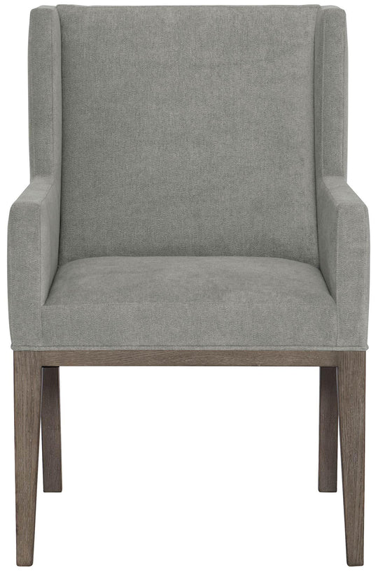 Bernhardt - Linea Arm Chair Gray 25" - Set of 2 - 384548B | American Home Furniture