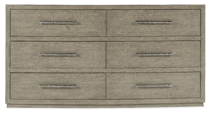 American Home Furniture | Hooker Furniture - Linville Falls Chimney Gap Six Drawer Dresser