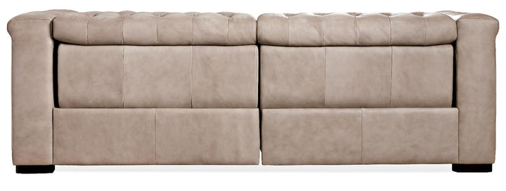 American Home Furniture | Hooker Furniture - Savion 1.5 LAF/RAF 2 over 2 Sofa with Power Rec Power HR