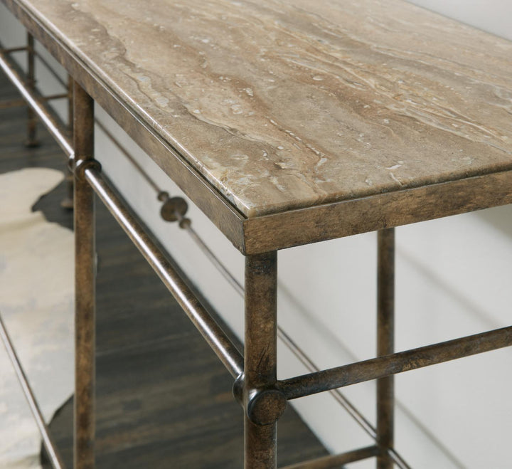 American Home Furniture | Hooker Furniture - La Grange St James Metal and Stone Console