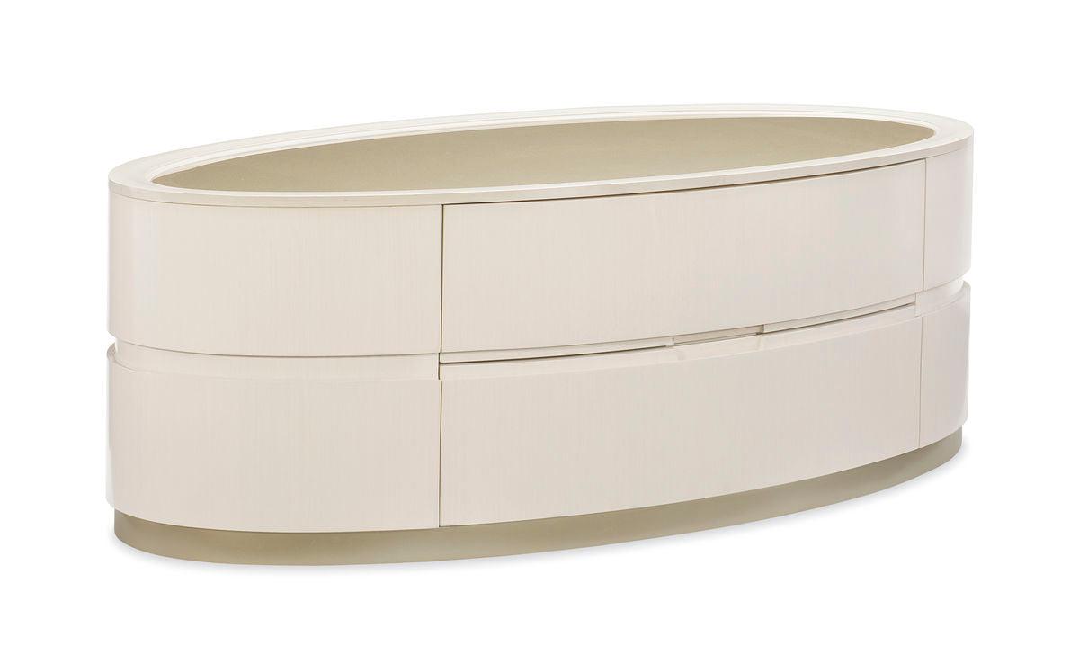 Caracole Adela Cocktail Table With Drawers COFFEE TABLES