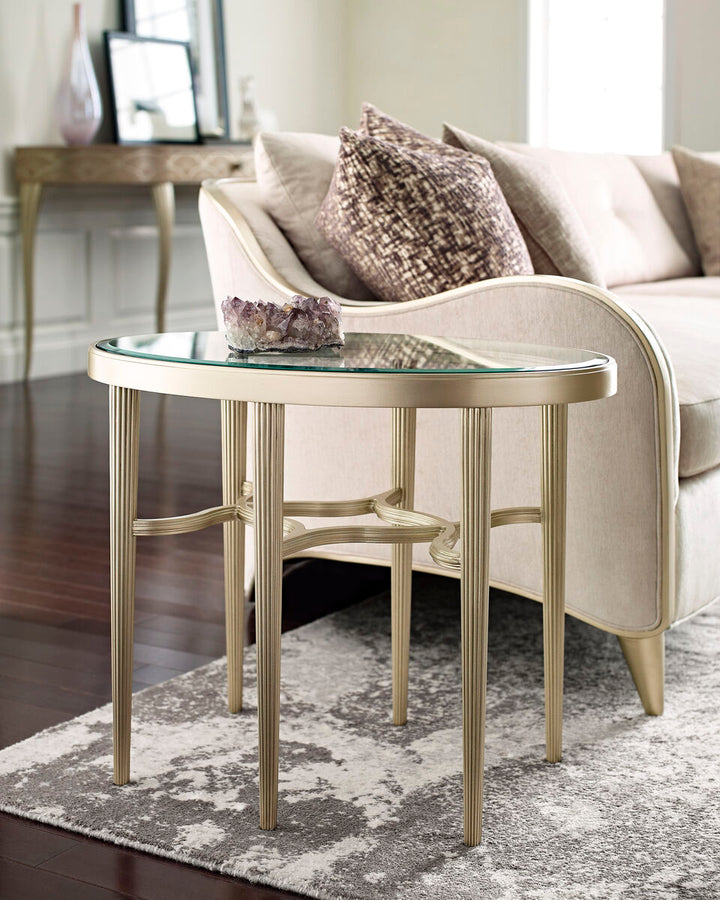 OVAL END TABLE