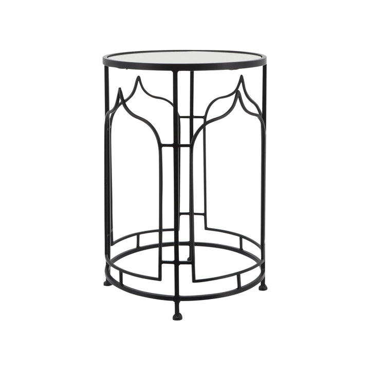 Metal, S/2 21/23"h Side Tables, Black