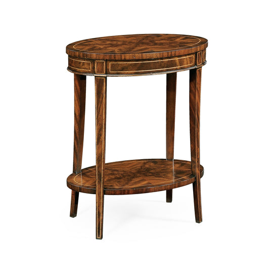 Jonathan Charles Mahogany Oval Lamp Table ACCENT TABLES