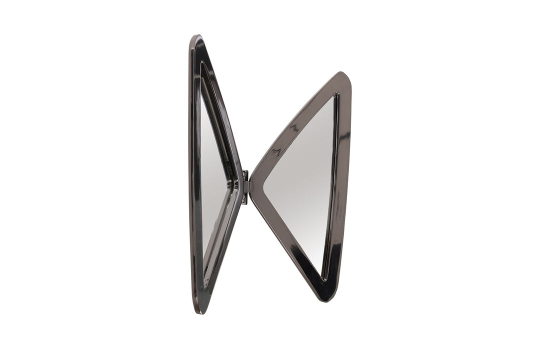 Butterfly Mirror, Plated Black Nickel - AmericanHomeFurniture