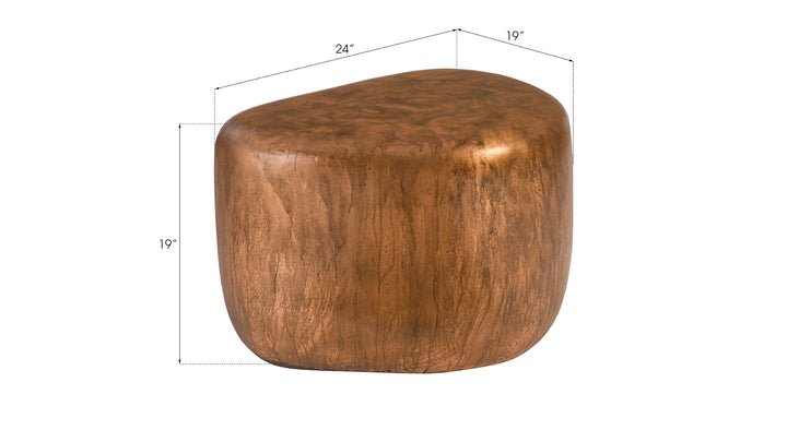 Wedge End Table, Von Braun Finish - AmericanHomeFurniture