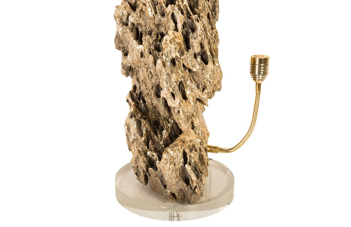 Stalagmite Lamp Polished Brass, MD, Glass Base, Assorted Size and Shape - Phillips Collection - AmericanHomeFurniture