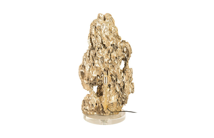 Stalagmite Lamp Polished Brass, MD, Glass Base, Assorted Size and Shape - Phillips Collection - AmericanHomeFurniture