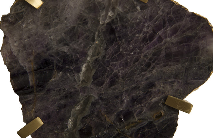 Gem Wall Tile in Brass Setting, Purple Quartz - Phillips Collection - AmericanHomeFurniture