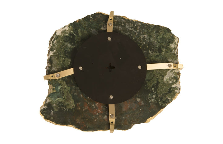 Gem Wall Tile in Brass Setting, Glacier Charcoal - Phillips Collection - AmericanHomeFurniture