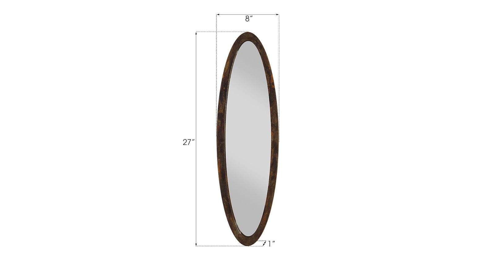Elliptical Oval Mirror - Thumbnail 3