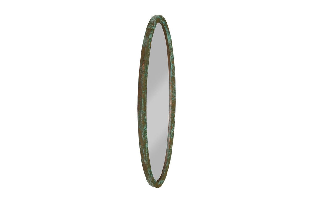 Elliptical Oval Mirror, Small, Lichen - Phillips Collection - AmericanHomeFurniture