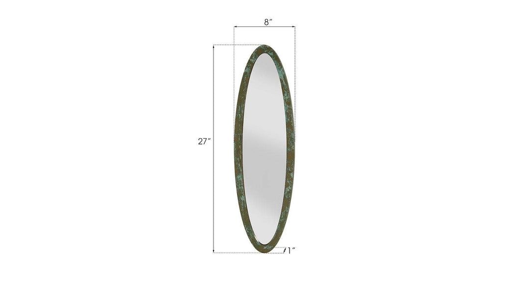 Elliptical Oval Mirror, Small, Lichen - Phillips Collection - AmericanHomeFurniture