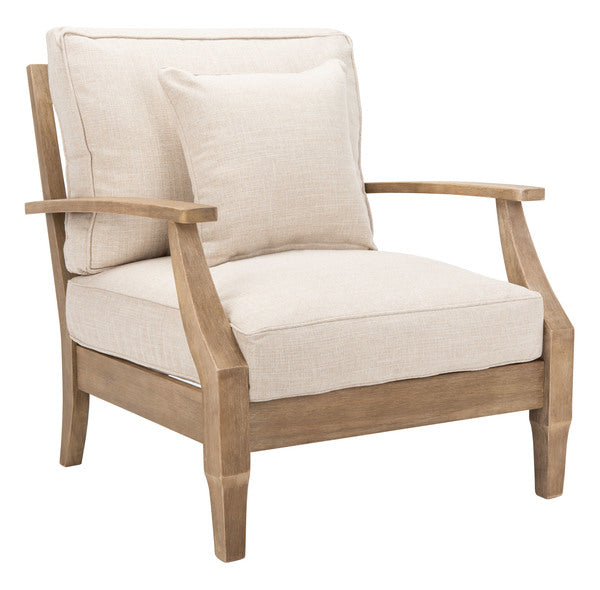 Buy Safavieh Martinique Wood Patio Armchair CPT1011A - American Home ...