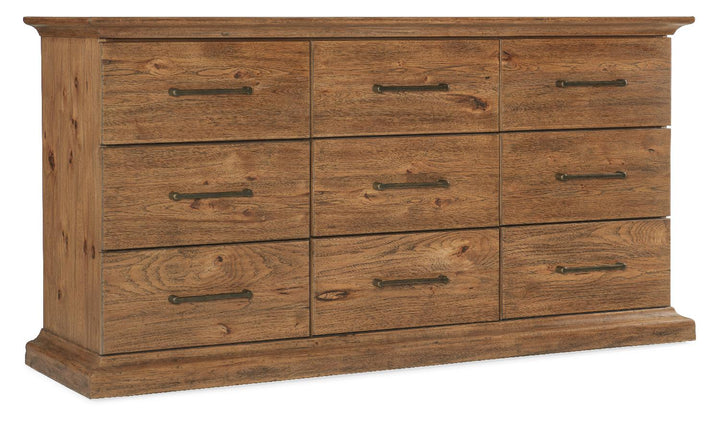 American Home Furniture | Hooker Furniture - Big Sky Nine Drawer Dresser