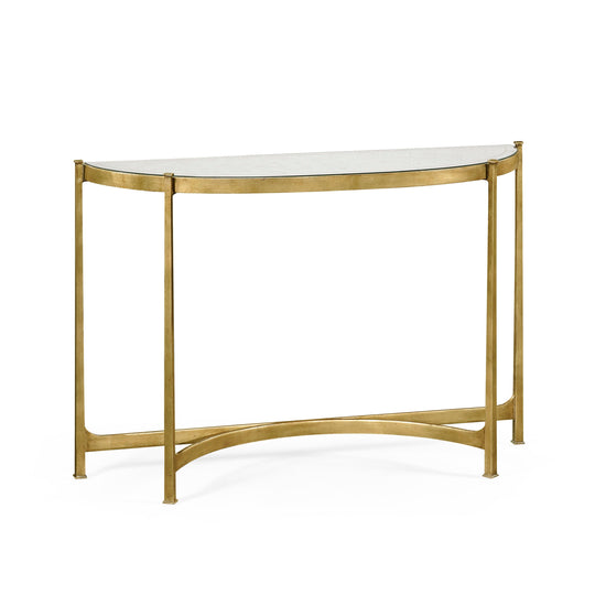 Jonathan Charles Luxe Large Half Moon Console Table CONSOLE TABLES